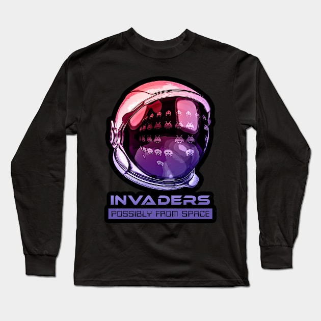 INVADERS...Possibly from space Long Sleeve T-Shirt by C3D3sign